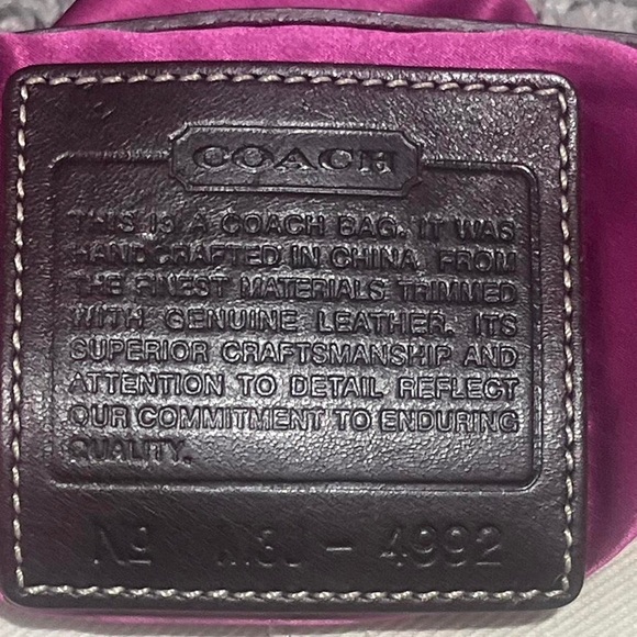 coach butterfly canvas extra large hobo soho rare 1 of a kind style 4992 - Picture 7 of 8